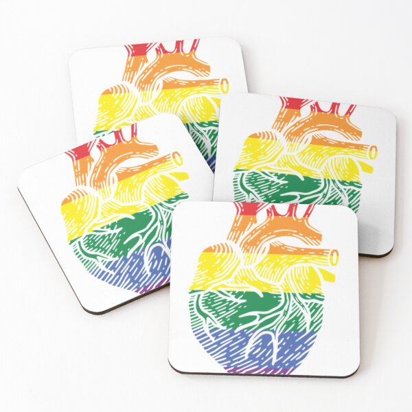 Item preview, LGBT Gay Pride Heart Essential . designed and sold by hawxbsoleyz.