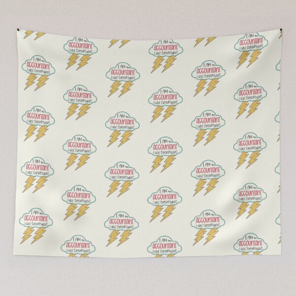 Item preview, Retro Accountant Superpowers Bolt designed and sold by GrimButterfly.