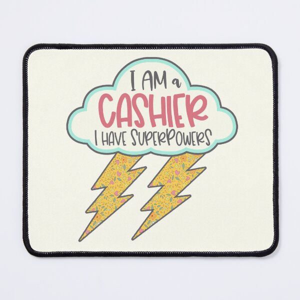 Item preview, Retro Cashier Superpowers Bolt designed and sold by GrimButterfly.