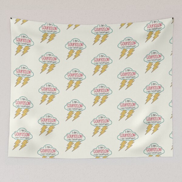 Item preview, Retro  Counselor Superpowers Bolt designed and sold by GrimButterfly.