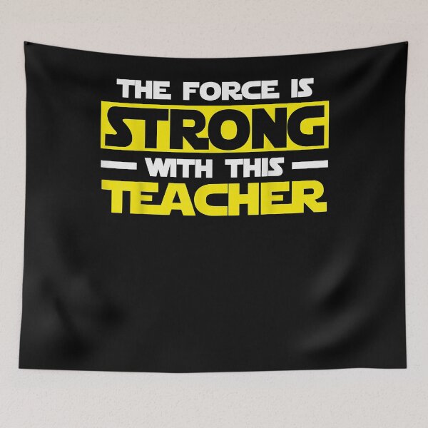 Artikelvorschau, Die Macht ist stark mit diesem My Teacher T-Shirt T-Shirt entworfen und verkauft von balonmemcai.