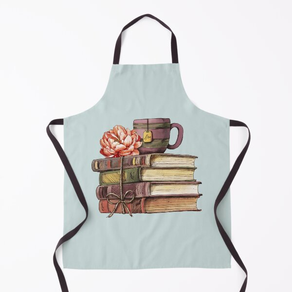 Item preview, Stacks of Books with Flower and Tea designed and sold by Alicia Chee.