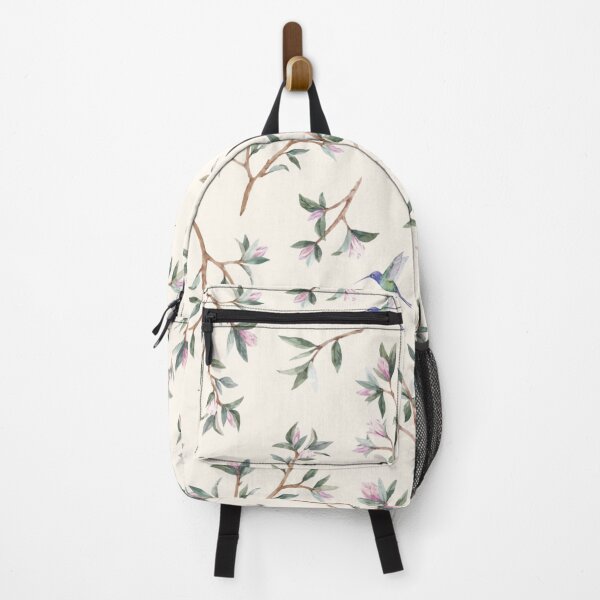 Item preview, Simple Gentle Delicate Spring Twigs & Flowers Humming Birds Watercolor designed and sold by WearWolfDesigns.