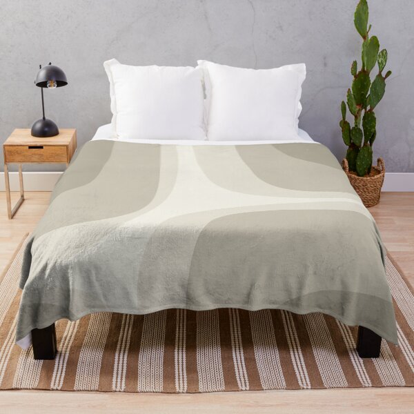 Item preview, Retro Groove Abstract Minimalist Pattern Greige Taupe Cream designed and sold by kierkegaard.