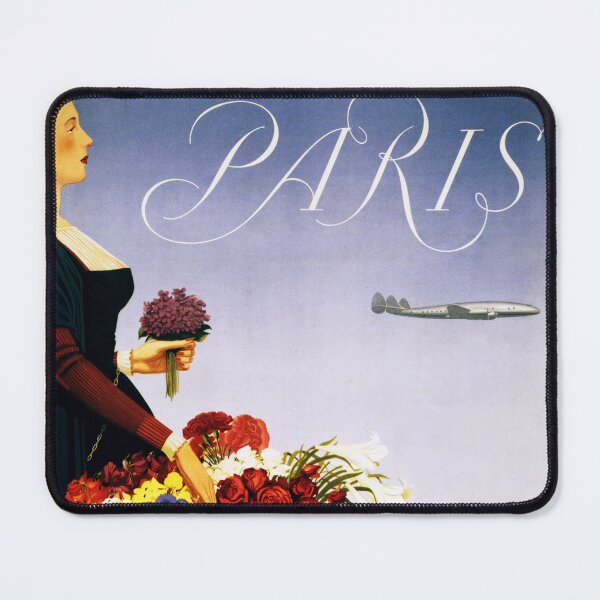 Item preview, Visit PARIS France via Constellation Arc de Triomphe Old Airlines Travel Poster designed and sold by retroposters.