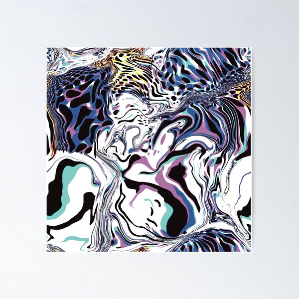 Item preview, Purple paint cells-abstract art designed and sold by SisterlyLove.