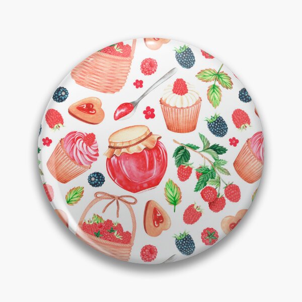 Item preview, Raspberry sweets. Watercolor drawing. designed and sold by Trilisti.