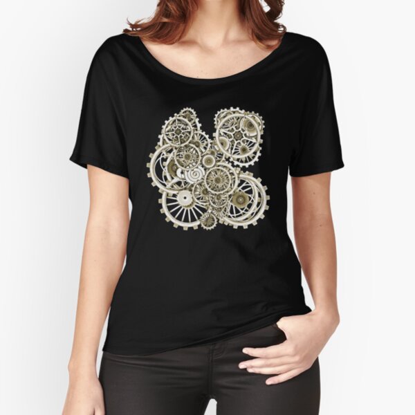 Steampunk Gears on your Gear No.2 Vintage Style Steampunk T-Shirts Relaxed Fit T-Shirt