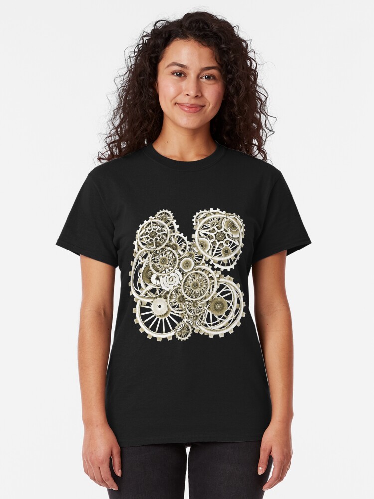 Alternate view of Steampunk Gears on your Gear No.2 Vintage Style Steampunk T-Shirts Classic T-Shirt