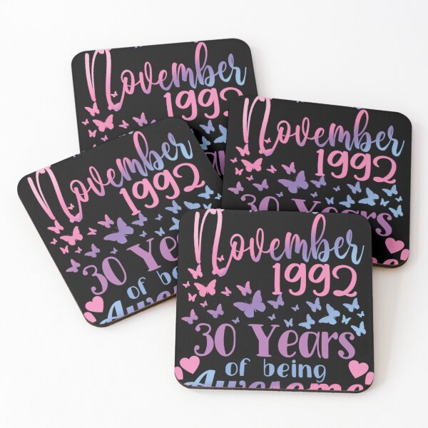 Item preview, 30th Birthday Gift For Women - November 1992 - 30 Years Old Awesome designed and sold by Haquezve630.