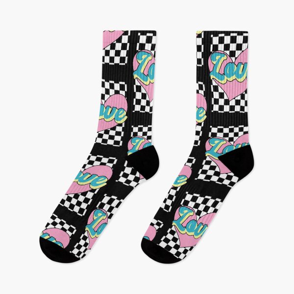 Item preview, Love Retro 90s Checkered Box Pattern Heart designed and sold by Annisa Yuwanda.