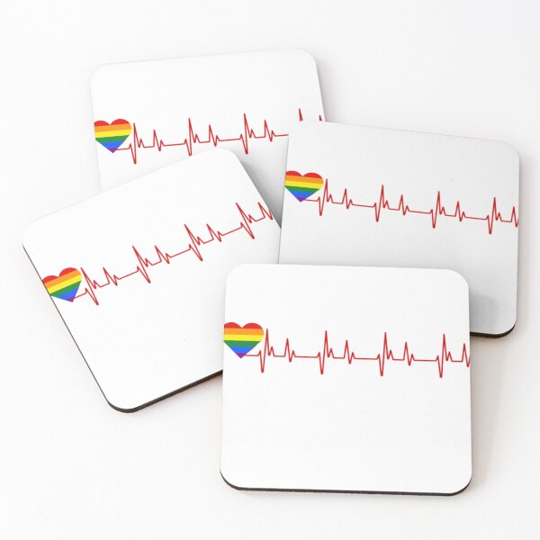 Item preview, LGBT heartbeat , LGBT rainbow heartbeat gay and lesbian pride , LGBT Rainbow Gift Tri-blend . designed and sold by hawxbsoleyz.