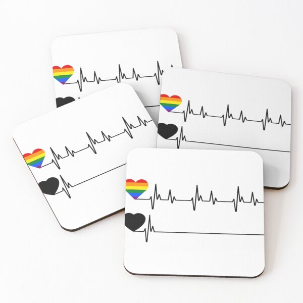 Item preview, LGBT heartbeat , LGBT rainbow heartbeat gay and lesbian pride Tri-blend . designed and sold by hawxbsoleyz.