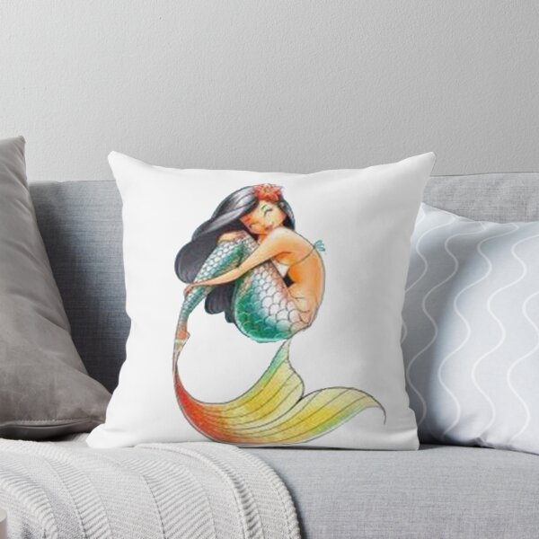 Item preview, Beautiful Mermaid in Watercolor designed and sold by Tr4velingCo.