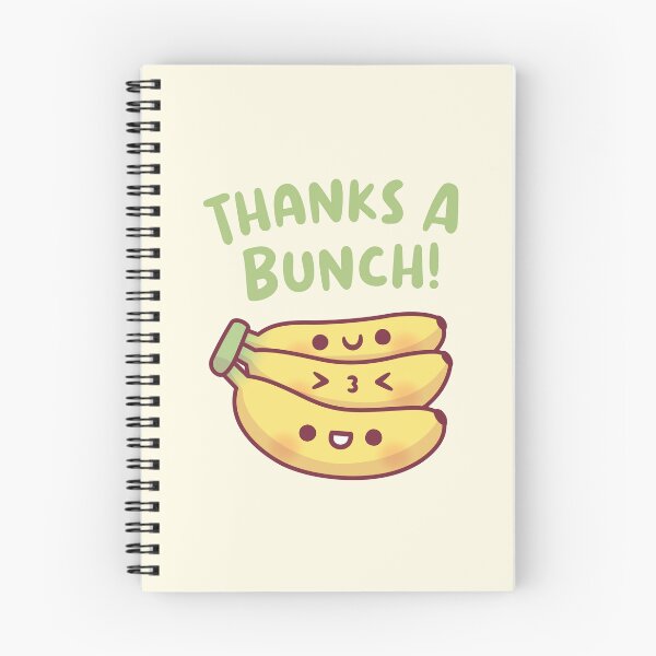 Item preview, Cute Thanks A Bunch, Banana Pun designed and sold by rustydoodle.
