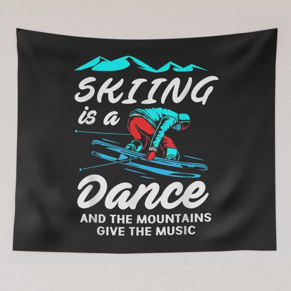 Item preview, Funny skiing TShirt Skiing is a dance for winter sports fan designed and sold by virnmjan.