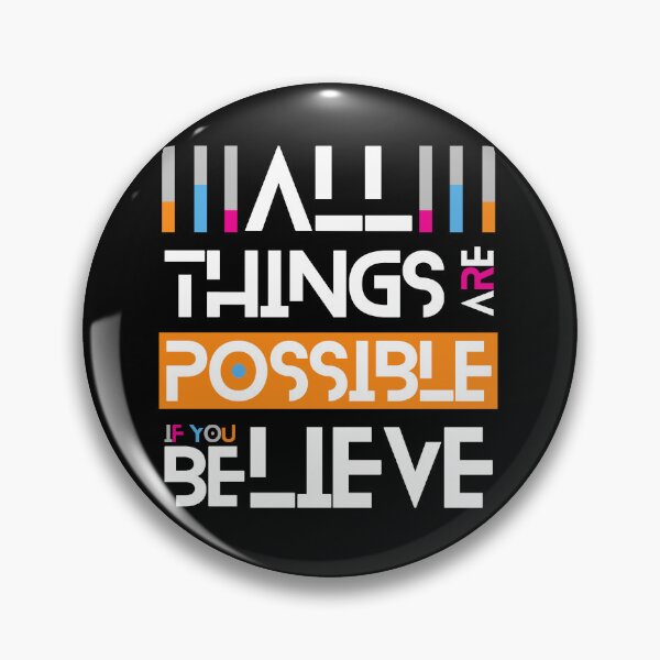 Item preview, All Things Are Possible If You Believe - Typography designed and sold by GeeHanz.