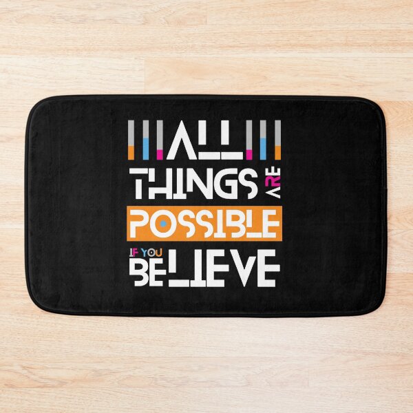 Item preview, All Things Are Possible If You Believe - Typography designed and sold by GeeHanz.