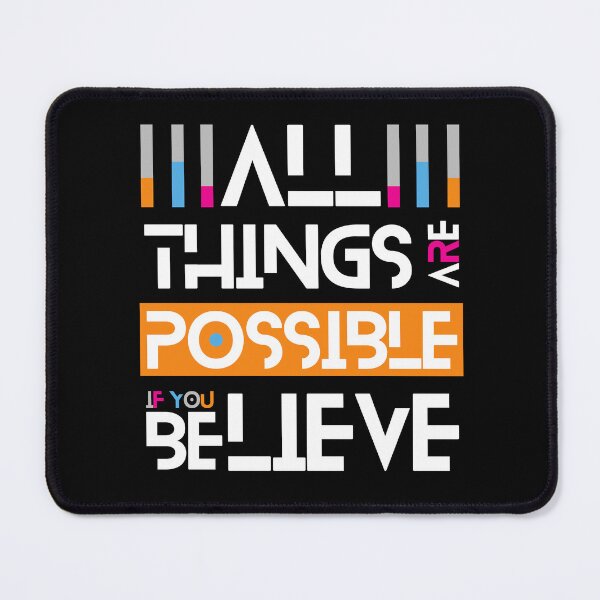 Item preview, All Things Are Possible If You Believe - Typography designed and sold by GeeHanz.