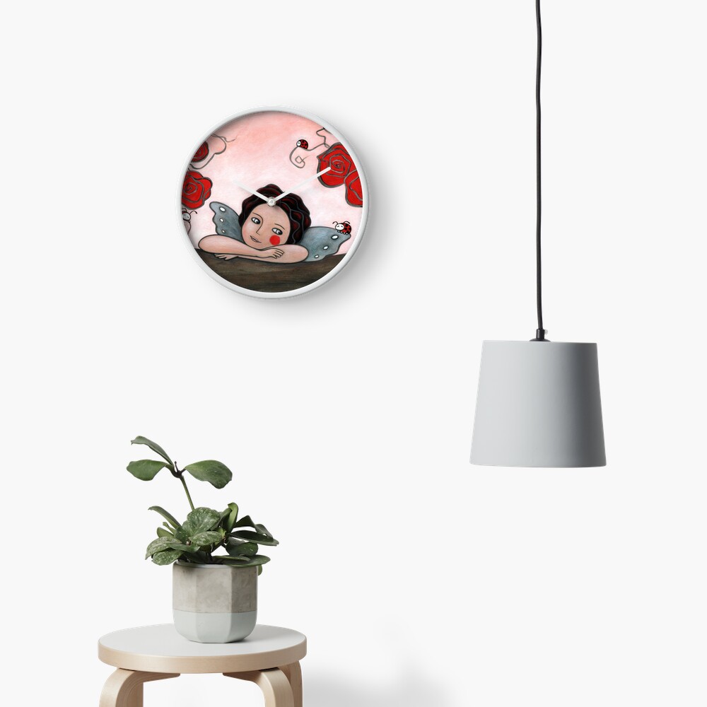 Item preview, Clock designed and sold by LauraBenitezArt.