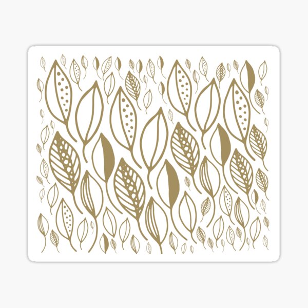 Minimalist Plants Leaves  / Design by Whros Sticker