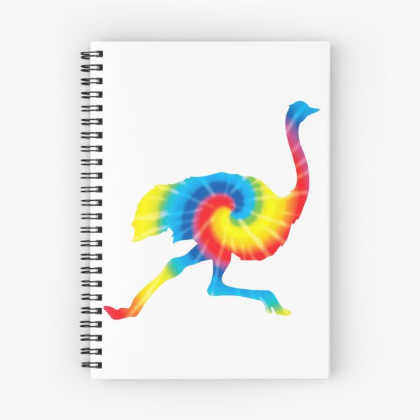 Item preview, Tie Dye Ostrich Rainbow Print Animal Hippie Peace     designed and sold by ArtHouseMakes.