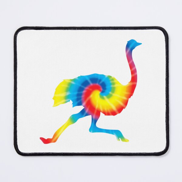 Item preview, Tie Dye Ostrich Rainbow Print Animal Hippie Peace designed and sold by ArtHouseMakes.
