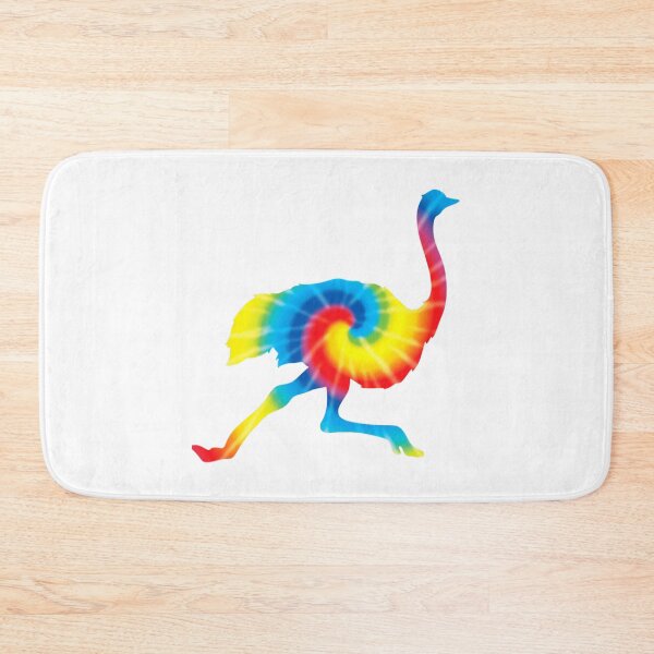 Item preview, Tie Dye Ostrich Rainbow Print Animal Hippie Peace     designed and sold by ArtHouseMakes.