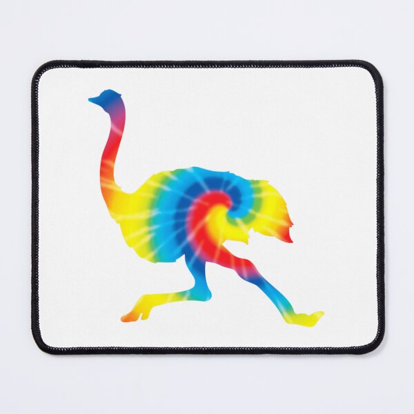 Item preview, Tie Dye Ostrich Rainbow Print Animal Hippie Peace    designed and sold by ArtHouseMakes.