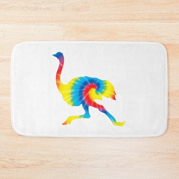 Item preview, Tie Dye Ostrich Rainbow Print Animal Hippie Peace    designed and sold by ArtHouseMakes.