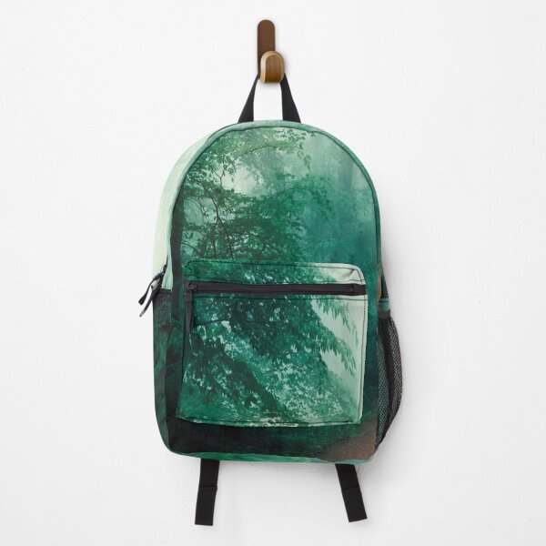 Item preview, Forest Whispers - Hike Through Foggy Forest designed and sold by Dyrk Wyst Redbubble Shop.