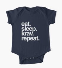 Eat Sleep Krav Repeat One Piece - Short Sleeve