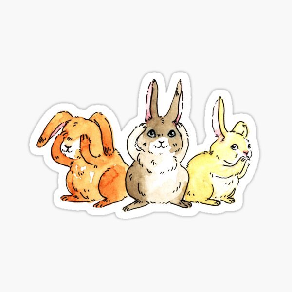 Item preview, Three Rascals Rabbits designed and sold by LaFouisseuse.