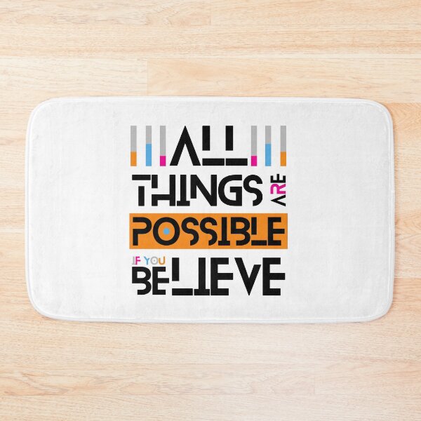 Item preview, All Things Are Possible If You Believe - Typography designed and sold by GeeHanz.