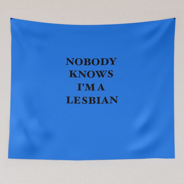 Item preview, nobody knows i&x27;m a lesbian Essential T-Shirt designed and sold by NiklaSamann.