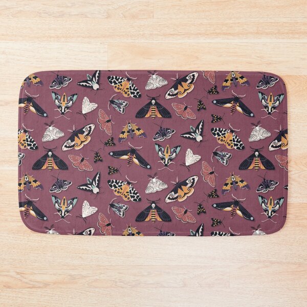 Item preview, Moths - Orange on Hawthorn Rose designed and sold by appleyards.