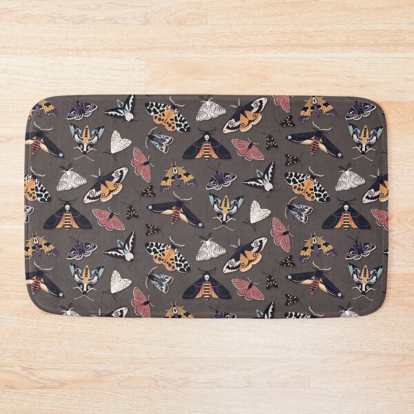 Item preview, Moths - Orange on Brown designed and sold by appleyards.