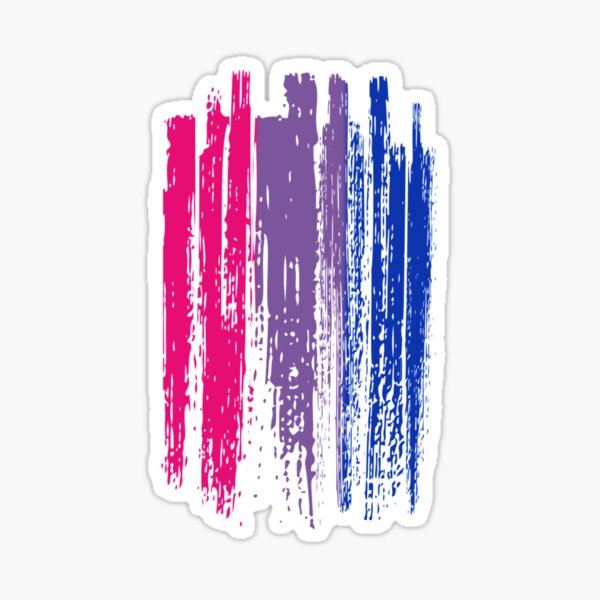 Bisexual Pride Flag Design Lgbt Community Bi Pride Equality Classic Sticker By Kuhlivpoulet