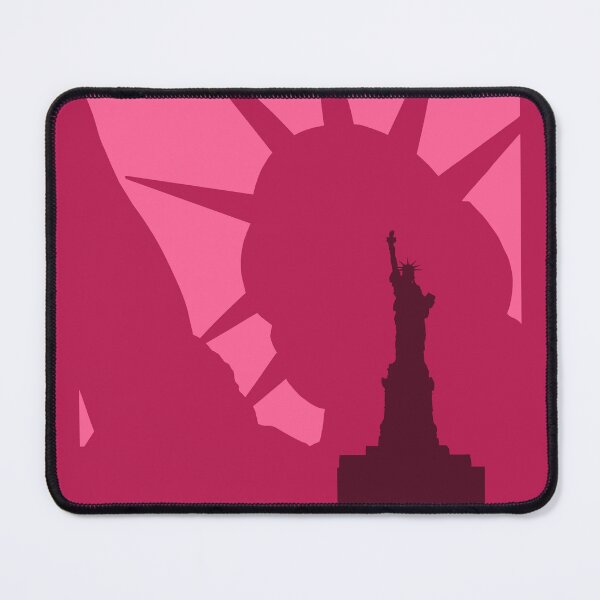 Item preview, Liberty statue - New York - in two tone Plum/pink, original artwork designed and sold by Elizabeth-Banks.
