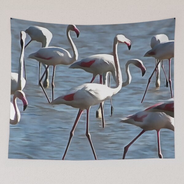 Item preview, Stand Out In the Crowd Flamingo Acrylic Art designed and sold by taiche.
