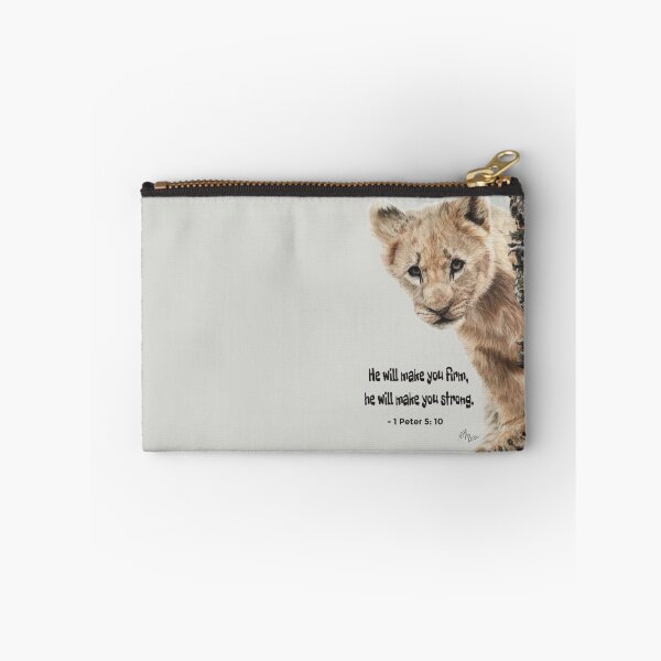 Item preview, brave lion cub 1 Peter 5:10 | bible verse designed and sold by NathBros.
