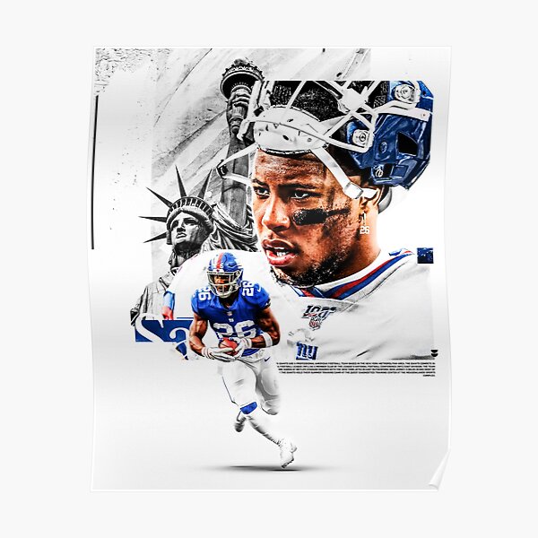 Saquon Barkley 26 New York Giants Penn State Nittany Lions Poster For Fans  poster canvas