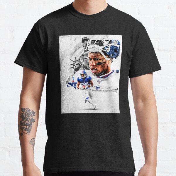 Saquon Barkley T-Shirt, Classic Vintage Bootleg NFL T-Shirt - Ink In Action