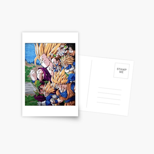 Dragon Ball Z - Cell Saga Postcard for Sale by BeeRyeCrafts