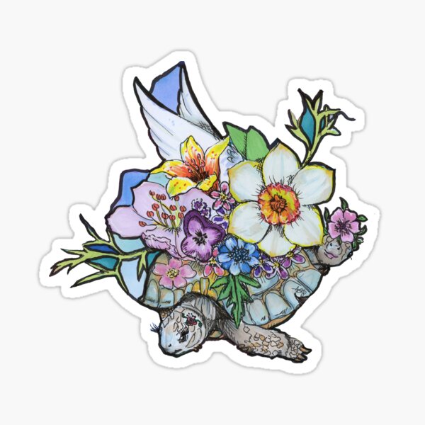 springtime flying pink Sticker