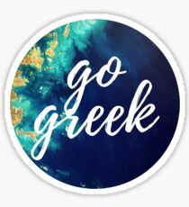 Go Greek Sticker