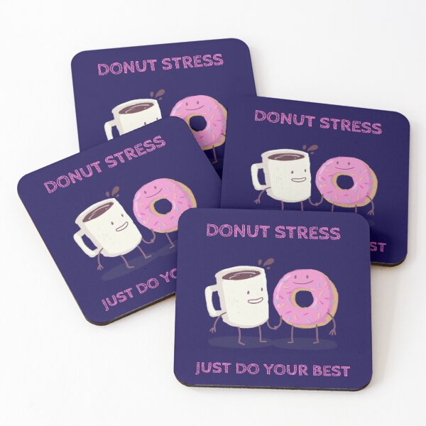 Item preview, Donut Stress Just Do Your Best. Cute Donut and Coffee designed and sold by Rebel-Design.