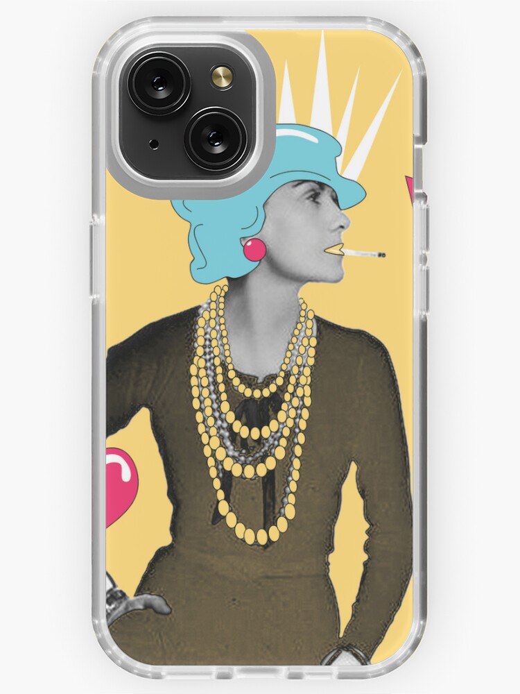 Coco Chanel Pop art portrait | iPhone Case