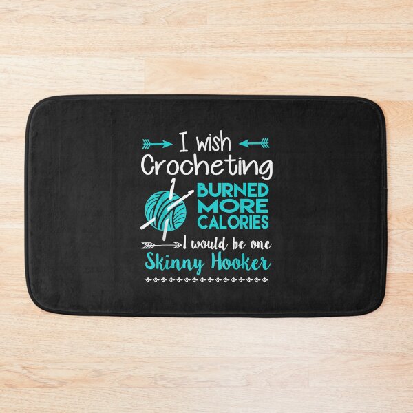 Item preview, I Wish Crocheting Burned More Calories  Funny Crochet Lover TShirt74 designed and sold by virnmjan.