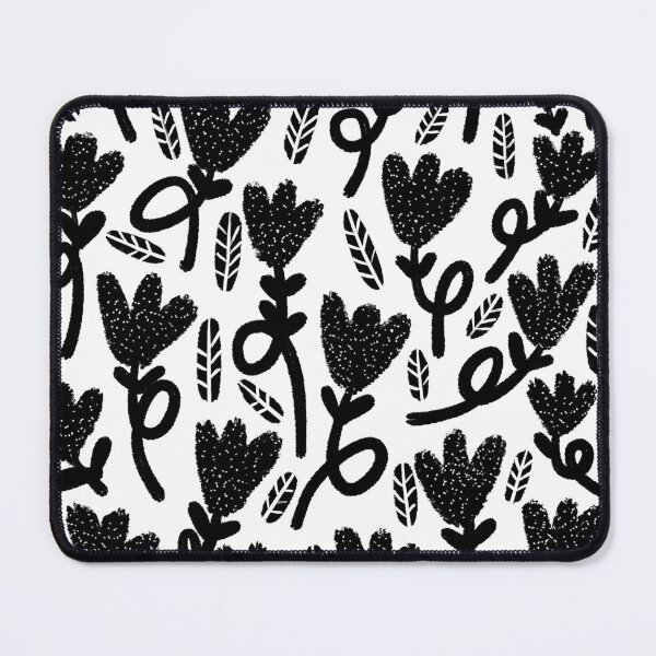 Item preview, Black and white hand drawn flowers designed and sold by Pacesyte.